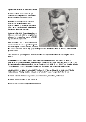 A preview of a PDF biography for Dundas, Richard